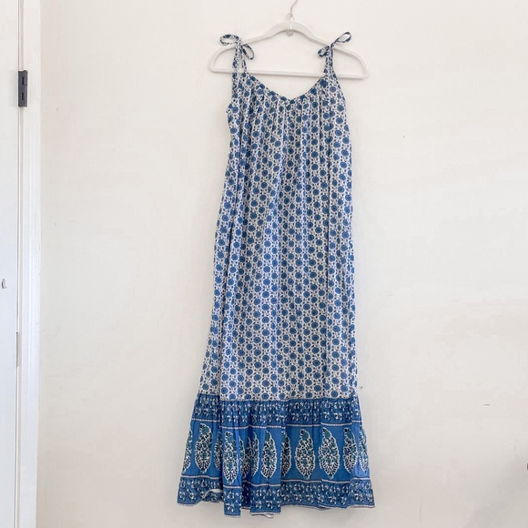 Emerson Fry India Collection Sundress Heritage Blue XS/S NWOT - Picture 6 of 12